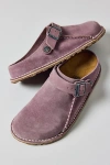 Birkenstock Women's Lutry Premium Suede Clog In Faded Purple Suede, Women's At Urban Outfitters In Faded Purple Suede