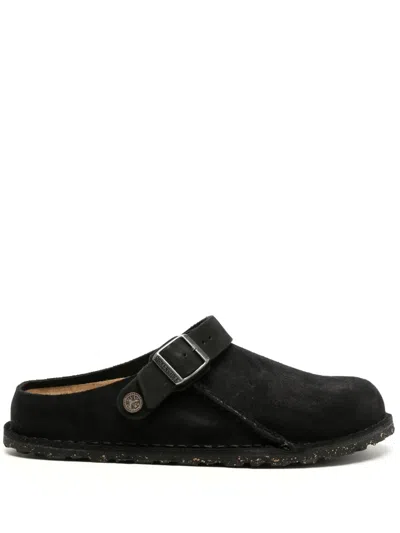 BIRKENSTOCK LUTRY SUEDE CLOGS