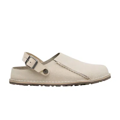 Pre-owned Birkenstock Lutry Suede Sandal 'oyster' | White | Men's Size 38
