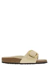 Birkenstock Madrid Big Buckle Sandals In Ecru