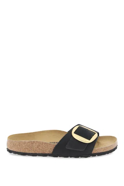 Birkenstock Madrid Big Buckle Sandals In Black