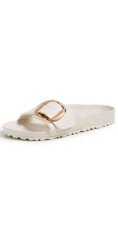 Birkenstock Madrid Big Buckle Eva Sandals Eggshell In White