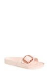 Birkenstock Madrid Big Buckle Eva Slide Sandal In Light Rose