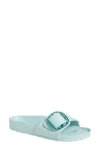 Birkenstock Madrid Big Buckle Eva Slide Sandal In Surf Green