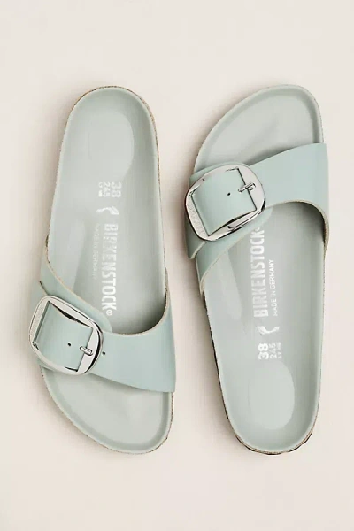 Birkenstock Madrid Big Buckle High Shine Sandals In Blue