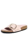 Birkenstock Madrid Big Buckle High Shine Sandals Light Rose In Light Rose
