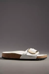 Birkenstock Madrid Big Buckle High Shine Sandals In White