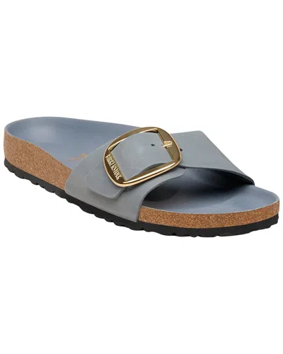 Birkenstock Madrid Big Buckle Leather Sandal In Black