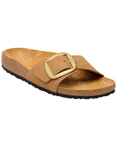 Birkenstock Madrid Big Buckle Leather Sandal In Brown