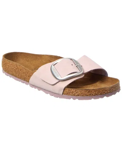 Birkenstock Madrid Big Buckle Leather Sandal In Purple