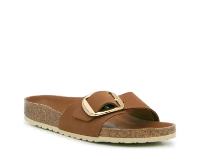 Birkenstock Madrid Big Buckle 1006525 Sandals Unisex Cognac Slide Gal1709 In Multi