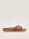 Birkenstock Madrid Big Buckle Sandal In Brown