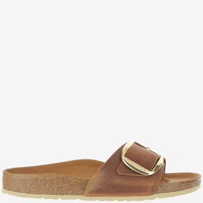 Birkenstock Madrid Big Buckle Sandals In Brown