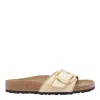 Birkenstock Madrid Big Buckle Raffia Slipper