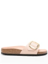 Birkenstock Madrid Big Buckle Sandals In Nude & Neutrals