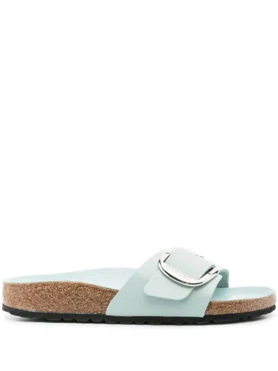 Birkenstock Madrid Big Buckle High Shine Sandals In Green