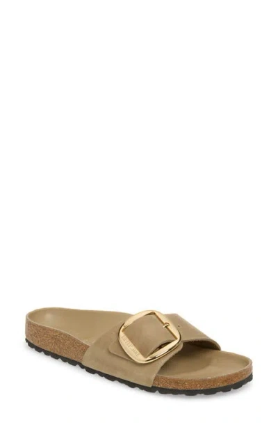 Birkenstock Madrid Big Buckle Slide Sandal In Brown