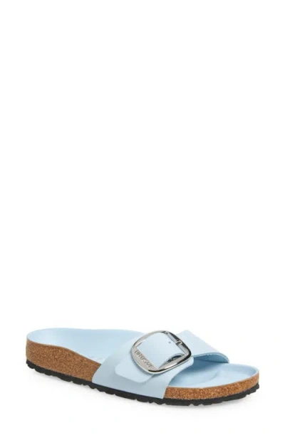 Birkenstock Madrid Big Buckle Slide Sandal In Baby Blue