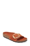 Birkenstock Madrid Big Buckle Slide Sandal In Burnt Orange