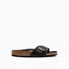 Birkenstock Madrid Big Buckle Sliders 1006523 In Black