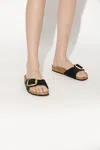 Birkenstock Madrid Buckle-detail Sandals In Black