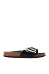 Birkenstock Madrid Big Buckle High Shine In Shine Black