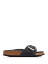 Birkenstock Black Narrow Madrid Big Buckle Sandals