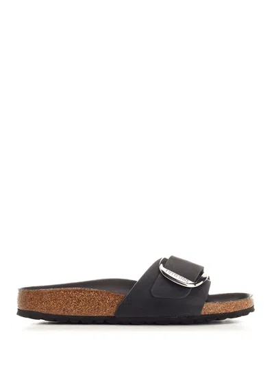 Birkenstock Black Narrow Madrid Big Buckle Sandals