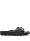 Birkenstock Madrid Big Buckle Eva Slipper With Buckle In Black