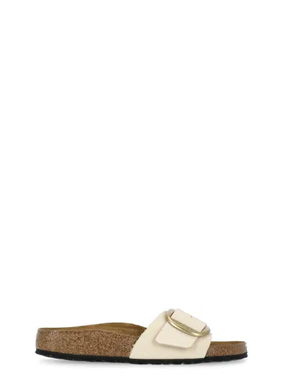 Birkenstock Madrid Big Buckle Slippers In Neutrals