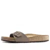 Birkenstock Madrid Birko-flor Birkibuc Narrow Fit 'mocca' In Multi