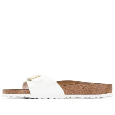 Birkenstock Madrid Birko-flor Patent Narrow Fit Sandals 'patent White'