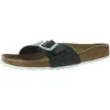 Birkenstock Madrid Bs Womens Birko-flor Slip On Footbed Sandals In Multi