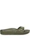 Birkenstock Madrid Buckled Slide Sandals In Green