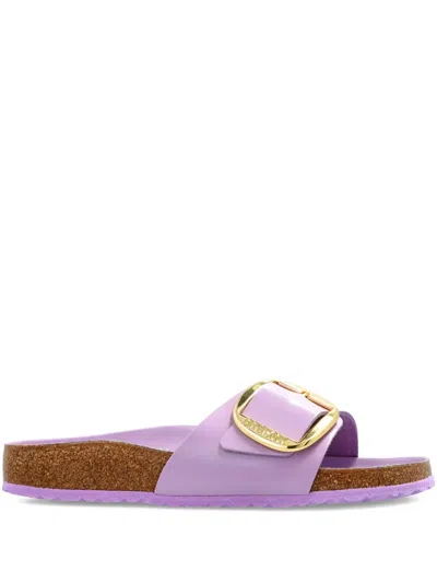 Birkenstock Madrid Leather Sandals In Purple