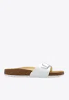 Birkenstock Buckle Slip-on Slides In White