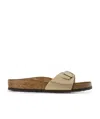 Birkenstock Catalina Birko-flor Sandcastle Mules In Green
