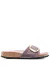 Birkenstock Contoured Footbed Sandals With Buckle Detail In 紫色