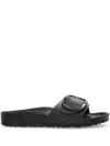 Birkenstock Madrid Big Buckle Eva Slipper With Buckle In Black