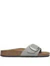 Birkenstock Madrid Big Buckle Sandals In Gold