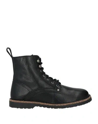Birkenstock Man Ankle Boots Black Size 8 Leather