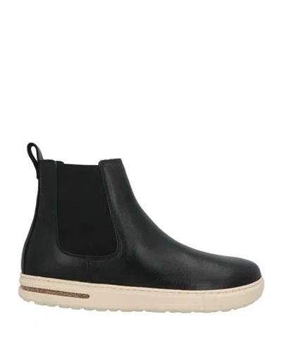 Birkenstock Man Ankle Boots Black Size 9 Leather