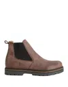 Birkenstock Man Ankle Boots Brown Size 9 Soft Leather