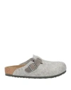Birkenstock Boston Wool Felt Clog In Gray
