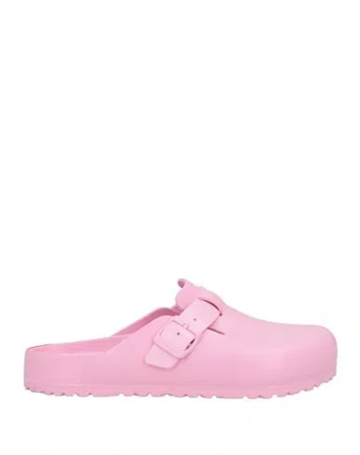 Birkenstock Man Mules & Clogs Pink Size 9 Textile Fibers
