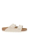 Birkenstock Arizona 1024554 Sandal Mens 13-13.5 White Soft Footbed Slide Zpo1366 In Beige