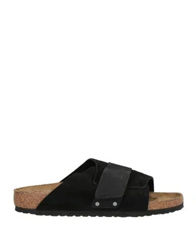 Birkenstock Man Sandals Black Size 7 Leather