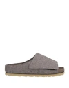 Birkenstock X Fear Of God Los Feliz Sandals Ash Melange In Grey