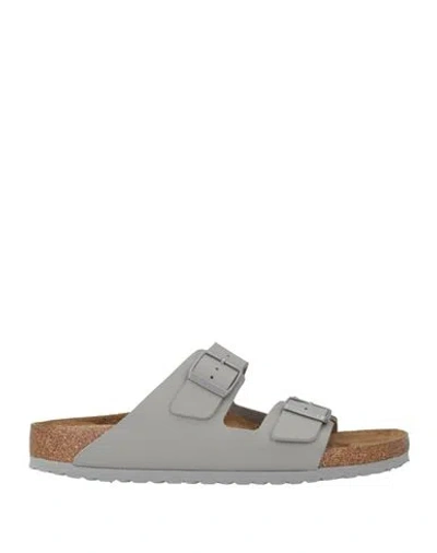 Birkenstock Man Sandals Light Grey Size 12 Synthetisches Material In Gray