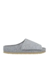 Birkenstock Man Sandals Light Grey Size 9 Wool